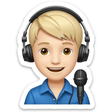 singer  boy sticker emoji
 sticker