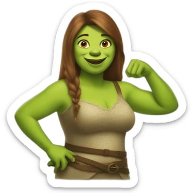 Fiona shrek sticker