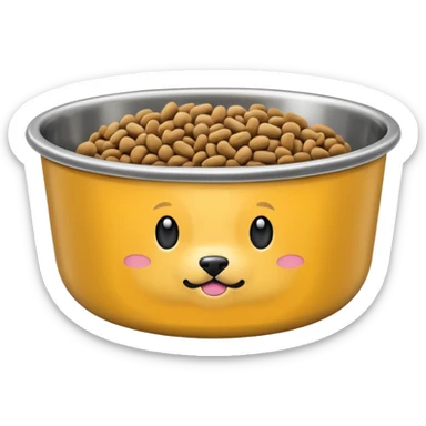 food bowl for pet sticker
