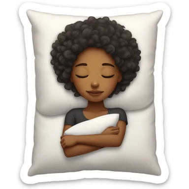 Sleeping black girl  sticker