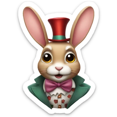 A rabbit of Wonderland sticker