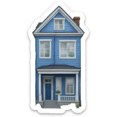 townhouse blue sticker