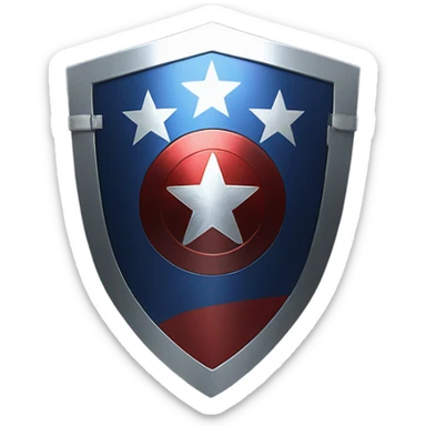 a captain america sheild with black colourinstead of wh sticker