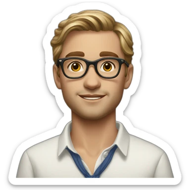 Hyperrealist Preppy spanish sticker