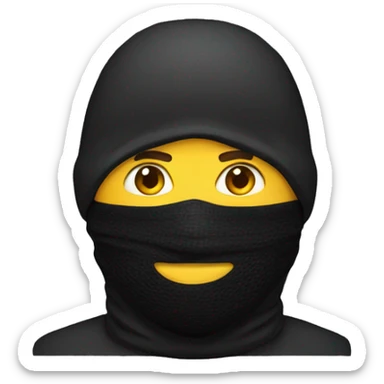 man in a balaclava sticker
