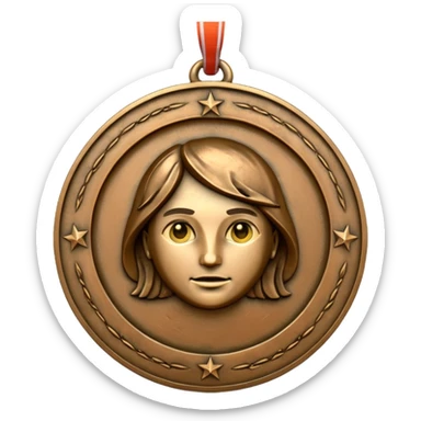 médaille du courage Cerballaince sticker