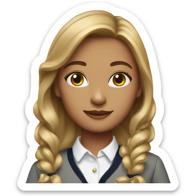 A preppy girl sticker