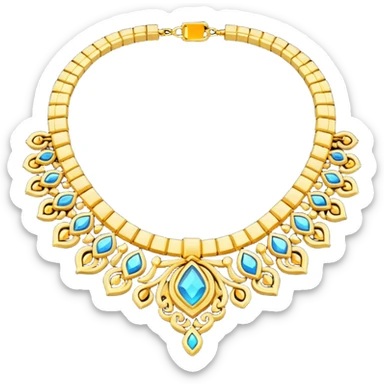 Necklace Emoji fantasy pixel art style sticker