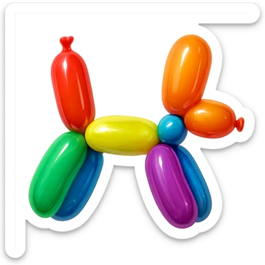 Toy black silhouette sticker