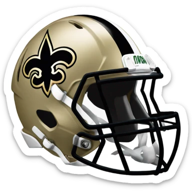 New Orleans Saints helmet sticker