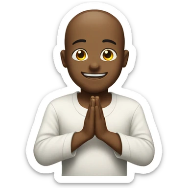 praying happy satisfied emoji  sticker