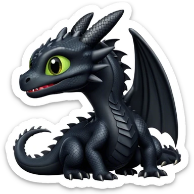Toothless dragon sticker