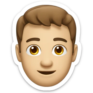 Ingeniero electronico con bata blanca laptop cabello moreno y ojos marrones sticker