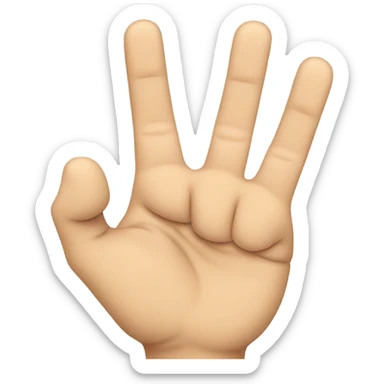 okay hand sign with figures facing forward and down sticker