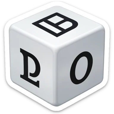 create a dice with der die das written on each visible side sticker