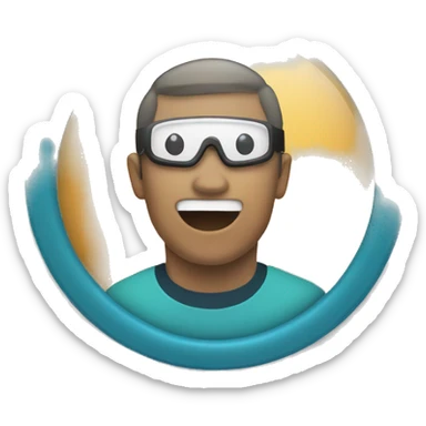 Dive Chat app icon sticker