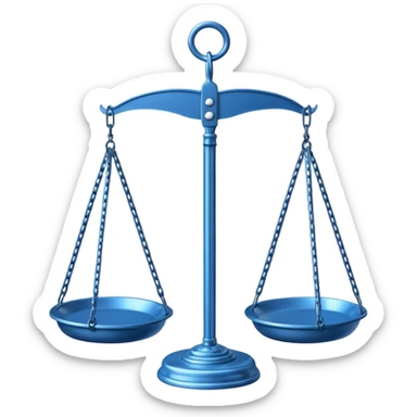 Hanging Balance Scale blue  sticker