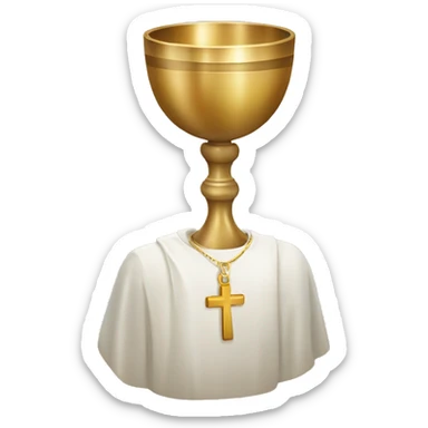 eucharist host and communion chalice sticker