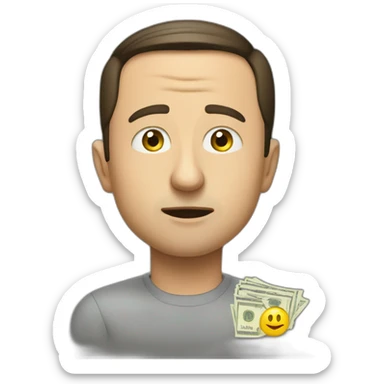 Volodymyr Zelenskyy asking for money sticker