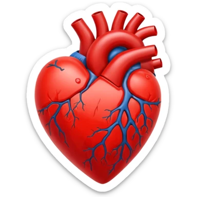 Toxic red Heart
 sticker