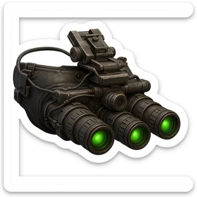 night vision goggles in the style of Tom Clancy's Wildlands sticker