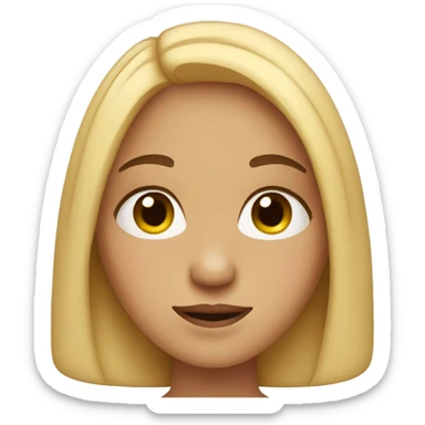 girl with acne sticker