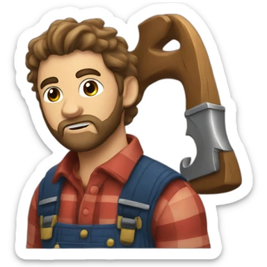 BRO STOP ASKING FOR LUMBERJACK sticker