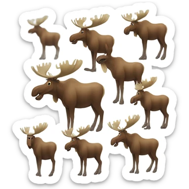 Moose sticker