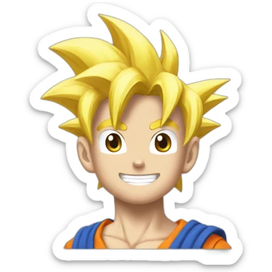 Goku ss bleu sticker