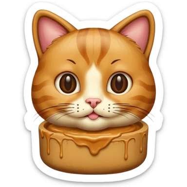 Peanut butter cat sticker