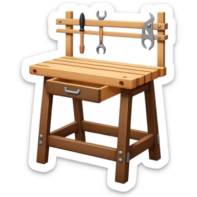 minimalist Workbench sticker