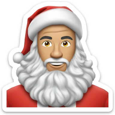 Cristiano Ronaldo as santa claus sticker
