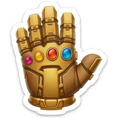 thanos gauntlet sticker
