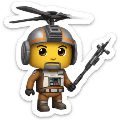 chopper star wars heureux sticker