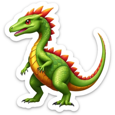 Sceptile-Salazzle-Pokémon-Fakémon-creature sticker