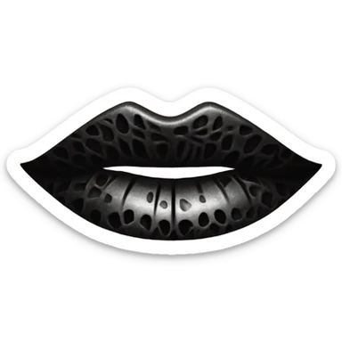 Beso negro sticker
