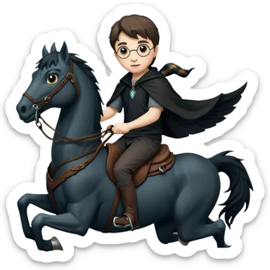 Harry potter thestral saddle dnd sticker