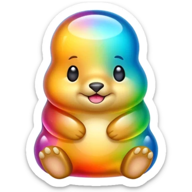 jelly candy gopher sticker