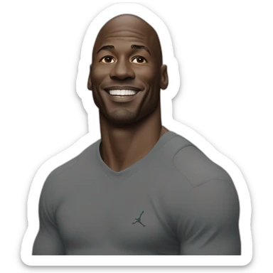 Michael Jordan en el aire sticker