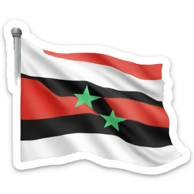 Free syria flag sticker