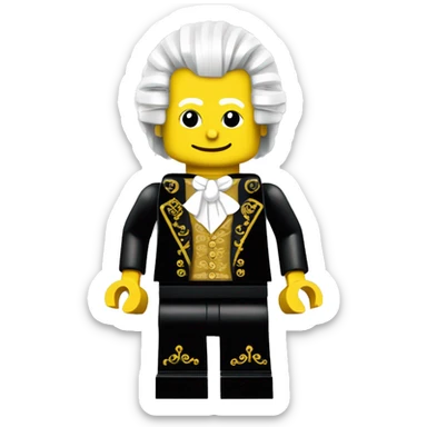 Wolfgang Amadeus Mozart lego full body sticker