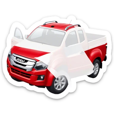 Isuzu D-MAX - Isuzu (Model Year: 2024) (Iconic colour: Red) sticker