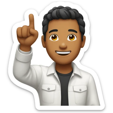 Filipino irl showing shaka sticker