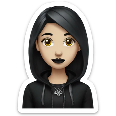 Goth girl sticker