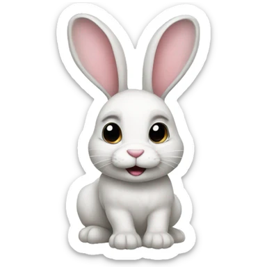 Bunny sticker