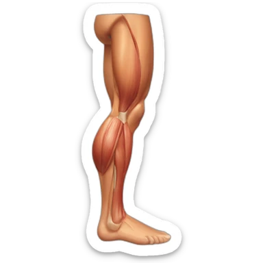 big leg muscles sticker