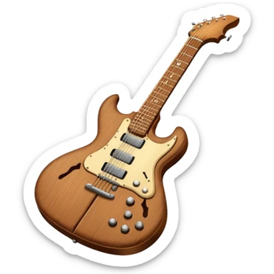 rock guitar sticker