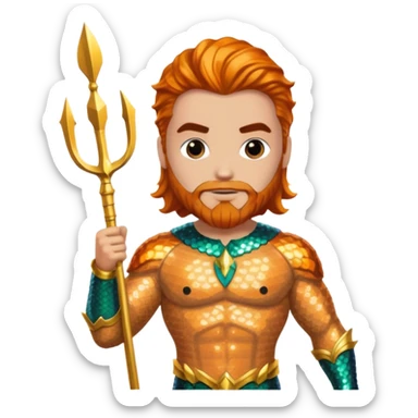 Aquaman with Sequin Outfit sticker