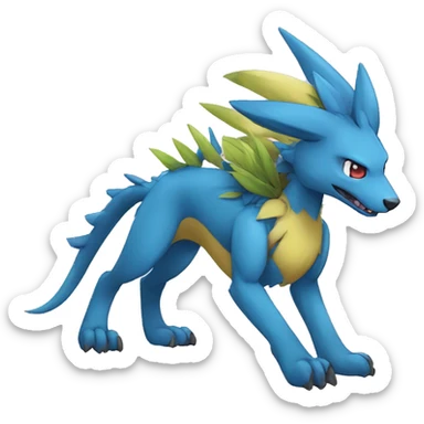 Kawaii cool Digimon-Fakemon-animal full body sticker