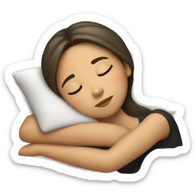 girl sleeping sticker